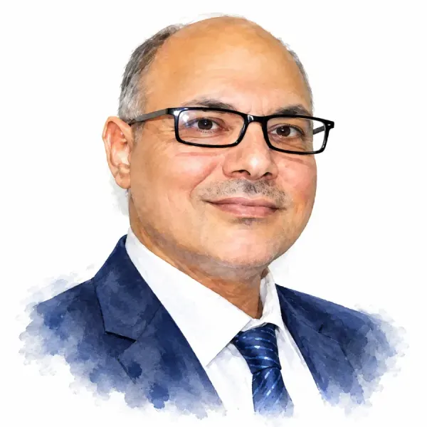 پرتره دکتر محمد ابراهیم ساعدی رودی، نویسنده و مترجم علوم قرآن و تفسیر